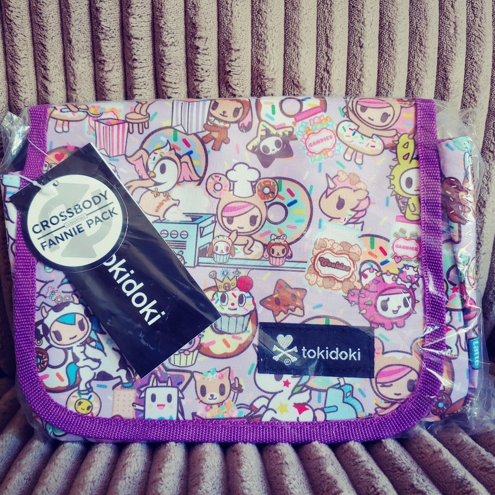 tokidoki pattern donutella sweetshop print bag